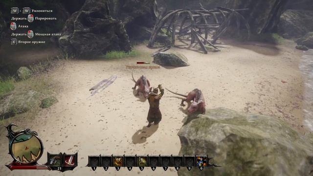 Risen 3 : Titan Lords - Ризен 3 (серия 2 - Правильное Начало-Кандалы Фредди, Твердый панцирь краба) смотреть онлайн