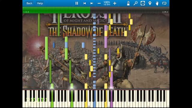Heroes of Might and Magic 3 - Combat (battle) theme 2 by Paul Romero | Synthesia 🎵 смотреть онлайн
