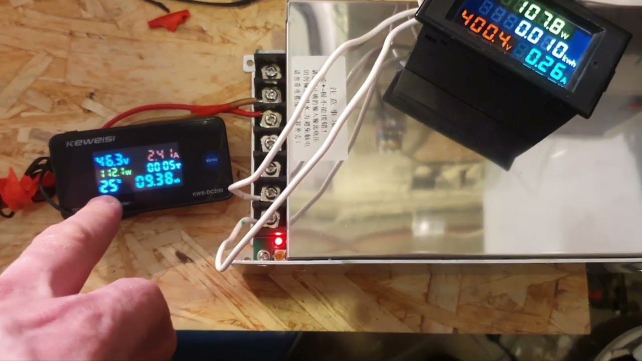 Первый тест Dc-dc преобразователя 48-400V 600w IPS-DTD48S400-1.8