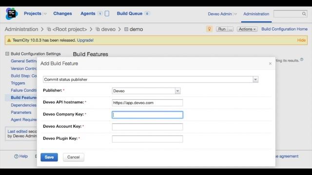 Deveo TeamCity commit status publisher integration смотреть онлайн