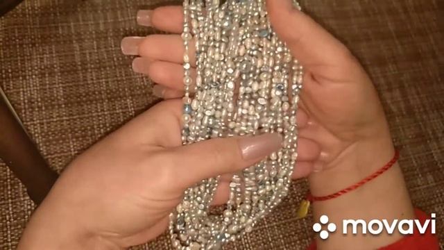 Переделка бус. Простенькие бусики на лето из речного жемчуга "Тринадцать жемчужных нитей" ? смотреть онлайн