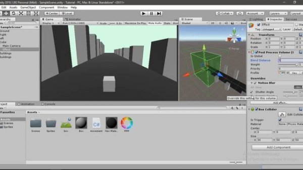 How to add MOTION BLUR to your UNITY game - Post Processing Effect