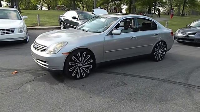 Grey Infiniti on 24" Starr Wheels at Mlk Park #WhipPaparazzi смотреть онлайн