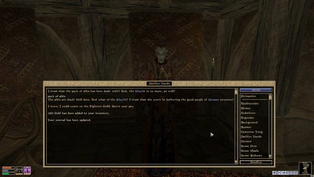 Talky Morrowind + Tamriel Rebuilt - Mainland Fighters Guild - Alit Trouble In Menaan