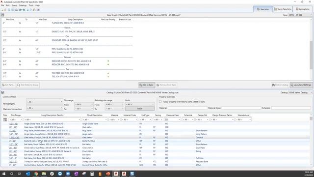 AutoCAD Plant 3D Pipe Specification Creation | Autodesk Virtual Academy смотреть онлайн