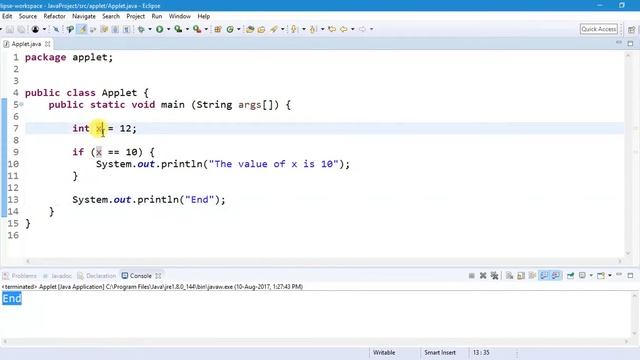 Java Tutorial For Beginners 11 - If Statement смотреть онлайн
