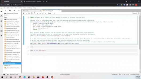 026 Stochastics Oscillator Coding Example
