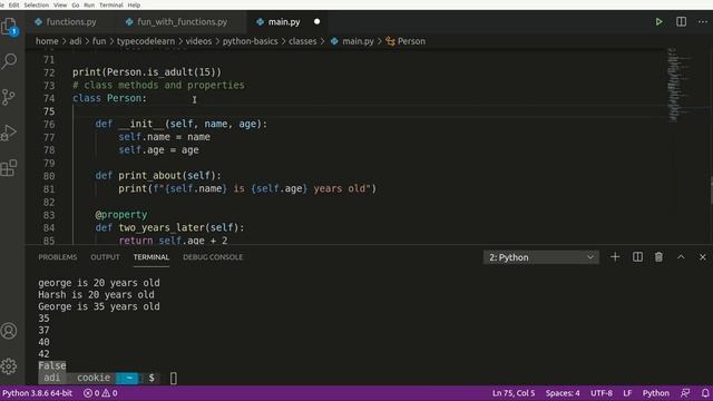 Python Basics : class and static methods in python смотреть онлайн