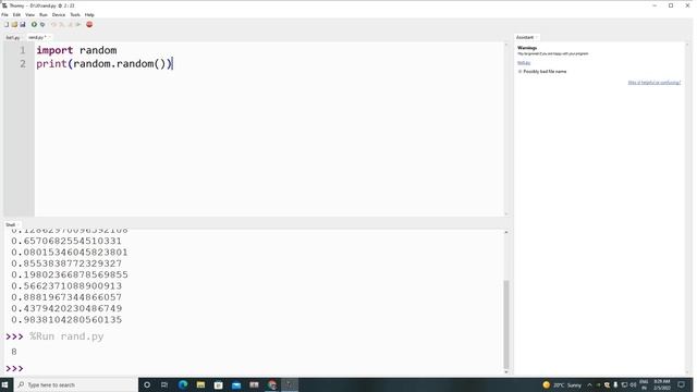 Python Random Module - XI SC смотреть онлайн