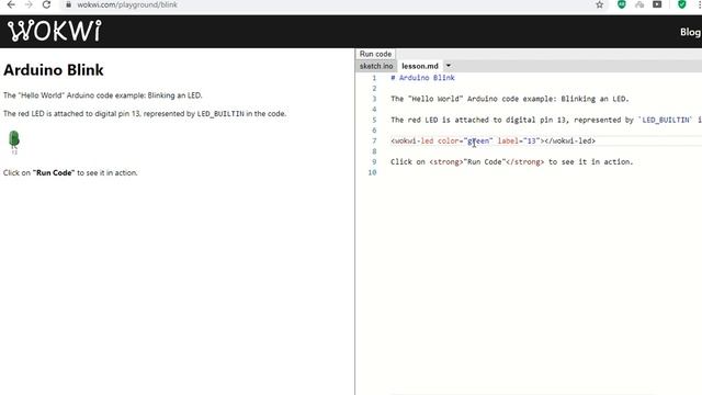 Wokwi Arduino simulator - Blink an LED - Basics смотреть онлайн
