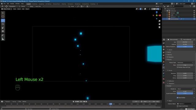 Blender 2.9 - Change Particle Size and Other Particle System Features смотреть онлайн