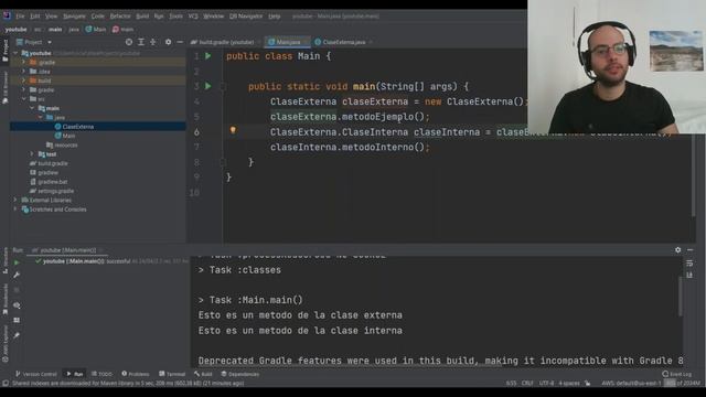 CLASES INTERNAS en JAVA Tutorial - INNER CLASS смотреть онлайн