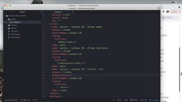 Run Tests with Cypress and saucectl смотреть онлайн