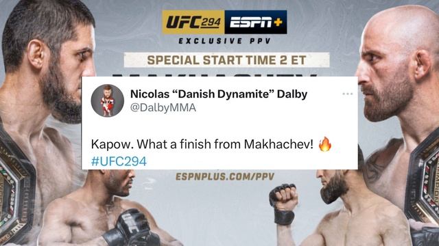Islam vs Volkanovski 2 | Immediate Reaction from MMA Pro's смотреть онлайн