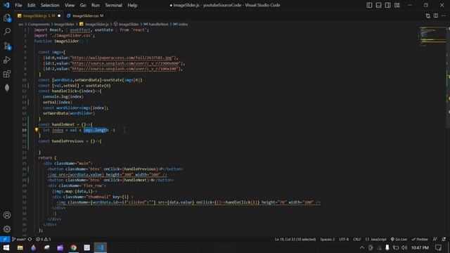 Custom Image Slider with Previous and Next Button in React js смотреть онлайн