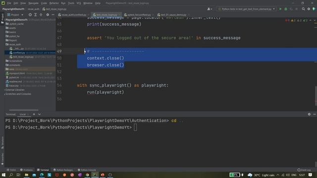 #34 Playwright with Python | Reuse authenticated state using Browser Context смотреть онлайн