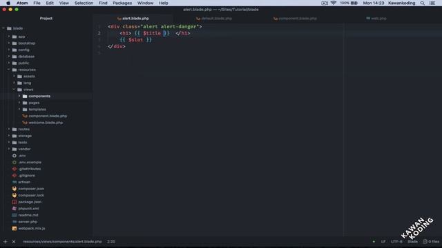 Tutorial Laravel Blade Templating - 05 Components & Slot смотреть онлайн