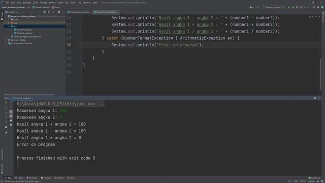 Java Programming Tutorial - Handle Runtime Error dengan Exception & Pilah File dengan Java смотреть онлайн