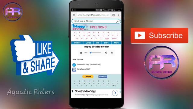 How To Create Your Own Birthday Song Without Any Software | Aquatic Riders |