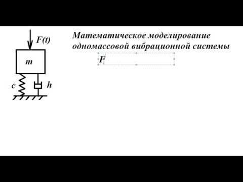 Математическое моделирование одномассовой вибрационной системы смотреть онлайн