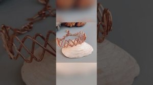 #shorts БРАСЛЕТЫ из медной проволоки. Полный МК на канале, ссылка в описании