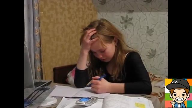 Вот так вот школьники учат уроки!!! смотреть онлайн
