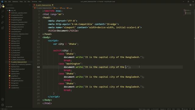 JavaScript switch Statement. JS full course Bangla tutorial basic to advanced. (#28 JS) смотреть онлайн
