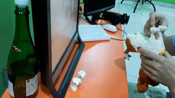 Balody Nanoblock Dog Series Timelapse