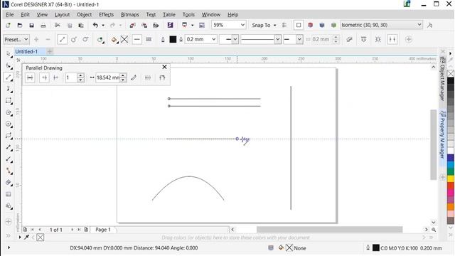 Offset drawing with the Parallel Drawing tool in Corel DESIGNER смотреть онлайн