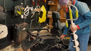 Держатель для ледобура на снегоходы Ski-Doo и Lynx