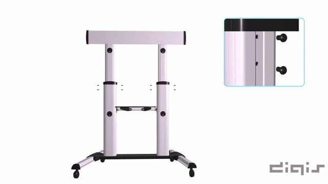 Сборка мобильной стойки для ТВ и панелей Digis DSM-P106C смотреть онлайн