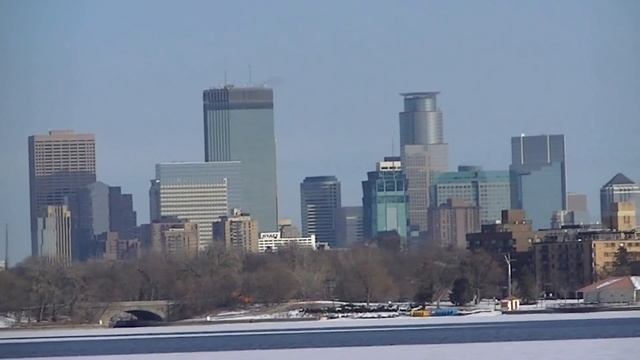 Зима в Миннеаполисе штат Миннесота США смотреть онлайн