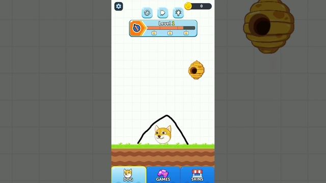 Dog Rescue Draw Puzzle Level 1 #dogrescue #drawpuzzle #shorts #animalgaming смотреть онлайн