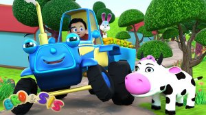 СИНИЙ ТРАКТОР - КОЛЁСА ТРАКТОРА КРУТЯТСЯ - Детские Песенки про Синий Трактор