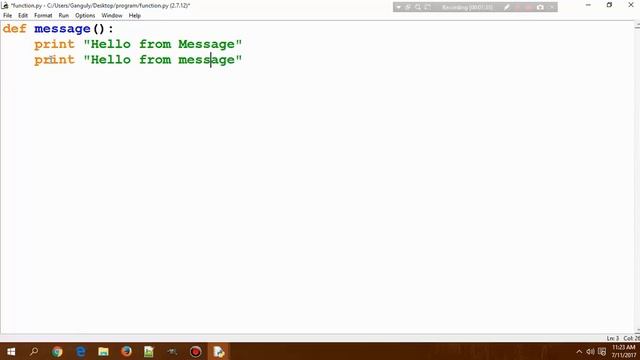 Python Programming Tutorial - 16 - Creating Function | Hindi смотреть онлайн