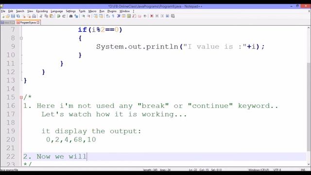Break and Continue in Java смотреть онлайн