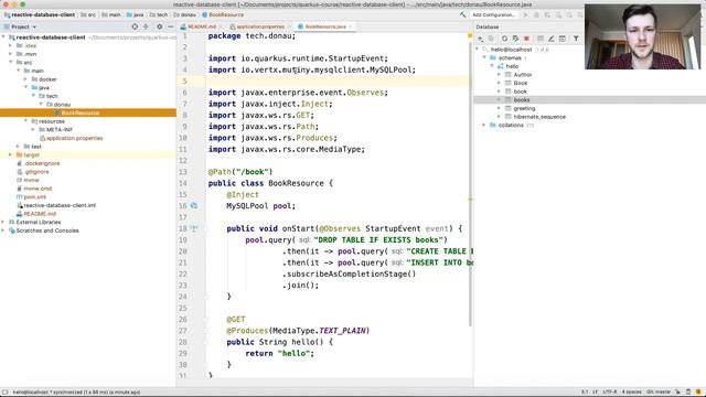 Quarkus Backend development with Java and GraalVM - Reactive SQL Clients смотреть онлайн