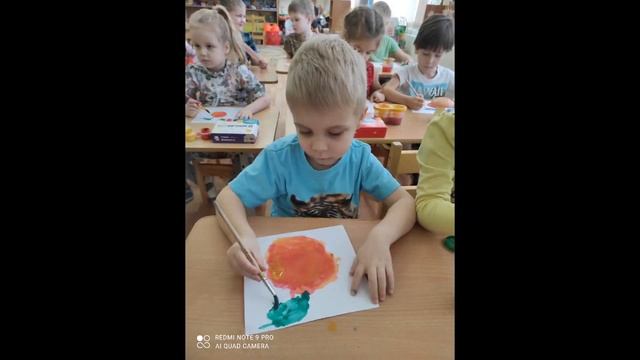 фотоотчет кружка "Рисовашка". смотреть онлайн