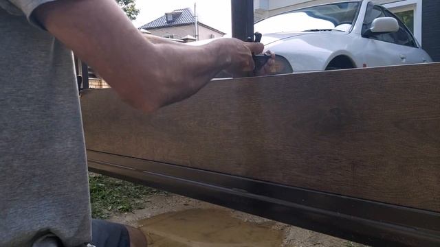 Откатные ворота ОБШИВКА металлом и поликарбонатом. Двусторонняя отделка. Своими руками. DIY смотреть онлайн