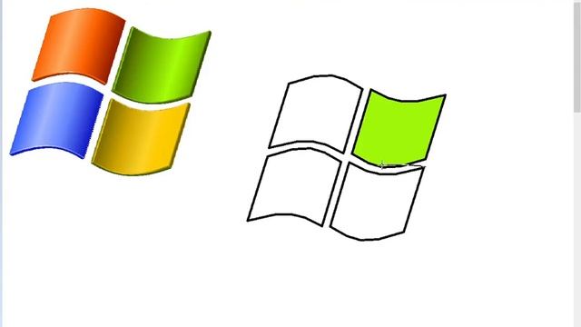 How to draw Windows XP in MSPaint смотреть онлайн