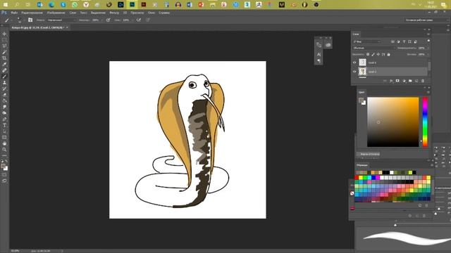 ILLUSTRATOR для НАЧИНАЮЩИХ | Кобра | Быстрый способ рисования смотреть онлайн