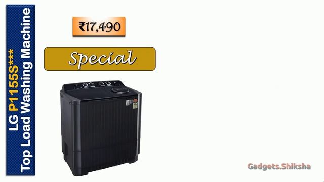1300 RPM | 11-Kg Washing Machine under 20000 Rupees | #LG P1155SKAZ смотреть онлайн