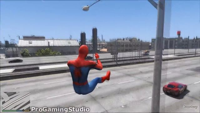 GTA 5 Spiderman Epic Jumps #7 ( Spider-Man Stunts & Fails ) смотреть онлайн
