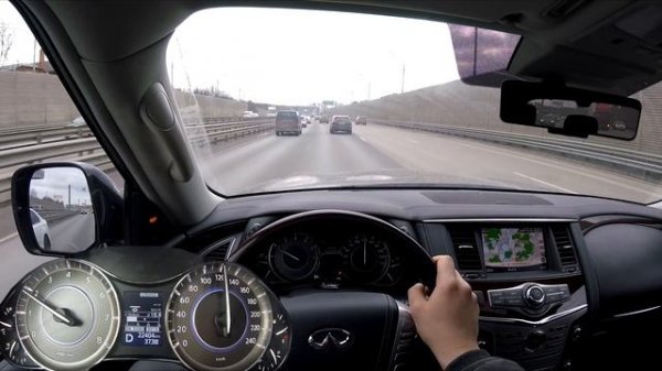 Infiniti Qx80 - POV driving on Highway