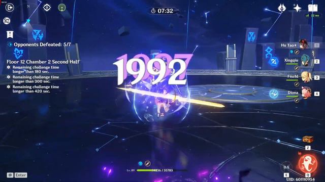 Genshin Impact Ver. 2.2 Spiral Abyss FULL Floor 12 9* clear | Melt Ganyu and Vaporize Hu Tao смотреть онлайн