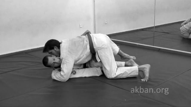 Against Opponent standing on knee inside half guard, Akban-wiki 1st part of BJJ series смотреть онлайн