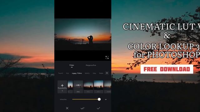 FILTER CINEMATIC LUT VN & COLOR LOOKUP 3D LUTH PHOTOSHOP FREE смотреть онлайн