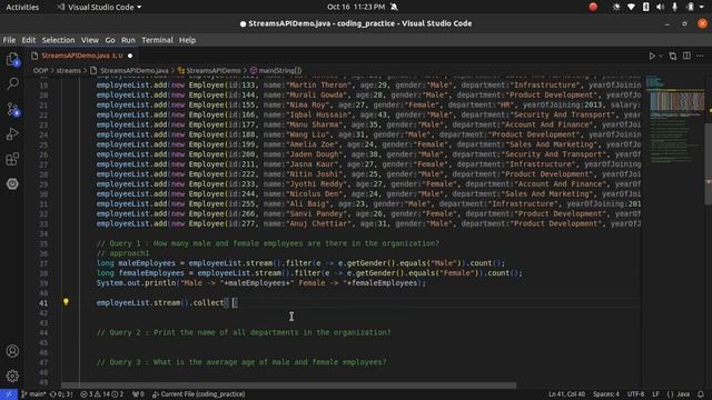 Stream API Interview Question | 2 Approaches | Employee Count Based On Gender смотреть онлайн