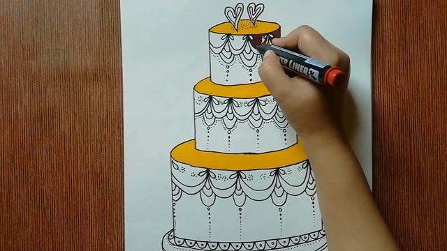How to draw Chocolate cake | Colour fun for kids #drawing #cake #creativity #arts смотреть онлайн
