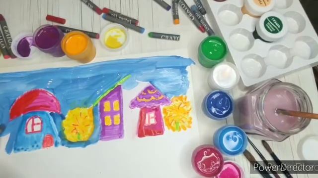 Почему ???Сказочный город ... рисуем вместе!!! смотреть онлайн